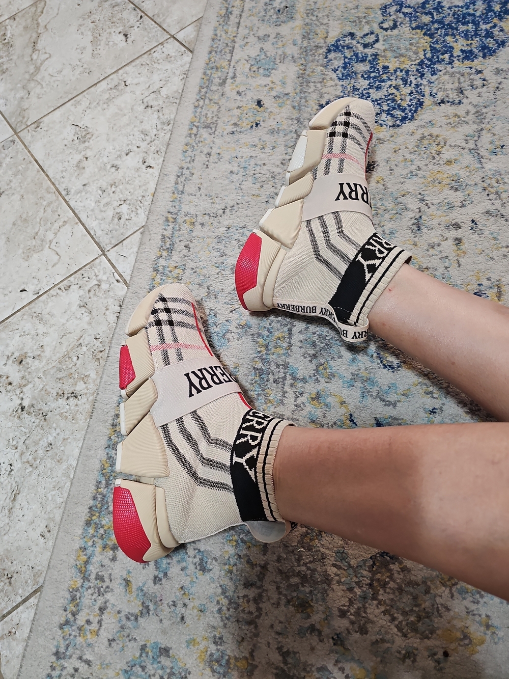 Burberry Knitted Sock Sneakers Size 38/US7